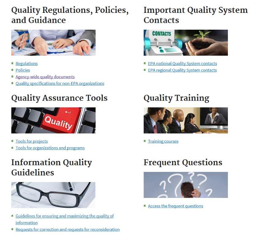 On-Line Resources: Federal Government Open Data Policy project-open-data.cio.gov EPA Quality System Requirements epa.gov/quality National Science Foundation nsf.