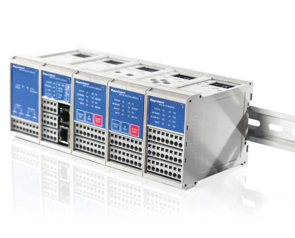 nvent NGC-40 NGC-40 is an advanced modular control, monitoring and power distribution system whose single control module per heat-tracing circuit provides the highest reliability architecture for