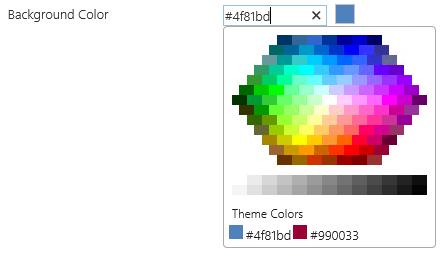 d. Web Colors: Clicking on this link will enable to view the Web default palette.