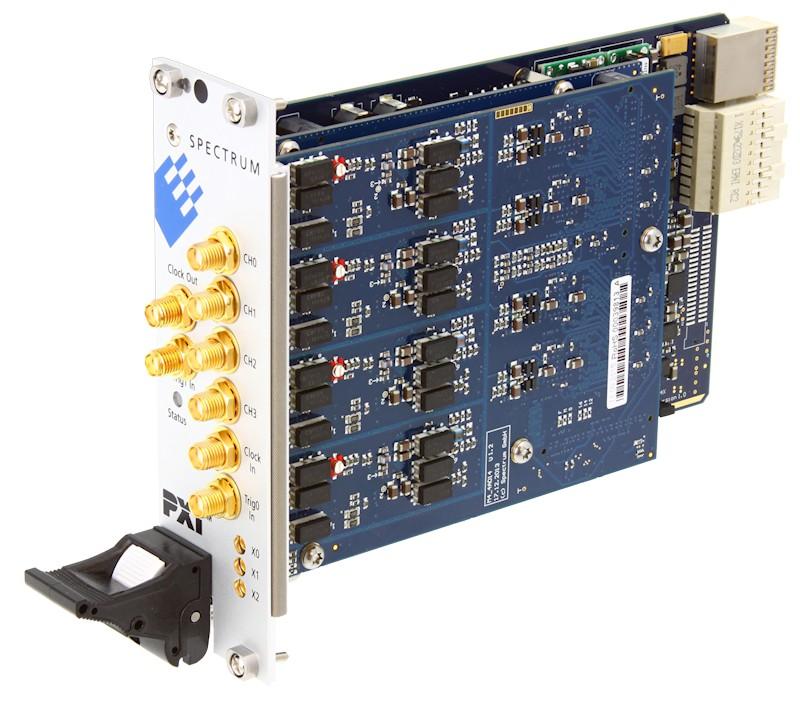 The M4x series PXI Express cards use a PCI Express x4 Gen 2 connection. They can be used in every PXI Express (PXIe) slot, as well as in any PXI hybrid slot with Gen 1, Gen 2 or Gen 3.
