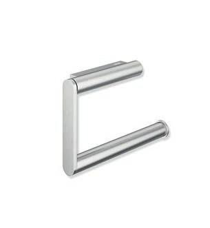 .90.001XA 900.90.00140 made of stainless steel, satin finished made of stainless steel, chrome-plated 88 90 135 15 HEWI Toilet roll holder U-shaped holder, open on the right-hand side hinged 135 mm