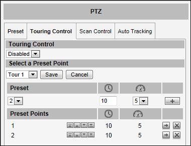 On Select a Preset Point, select a tour and then click Edit Tour. 2.
