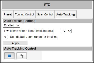 How to Use Auto Tracking Auto Tracking captures moving objects within the view and follows the objects as they move around providing unattended surveillance.