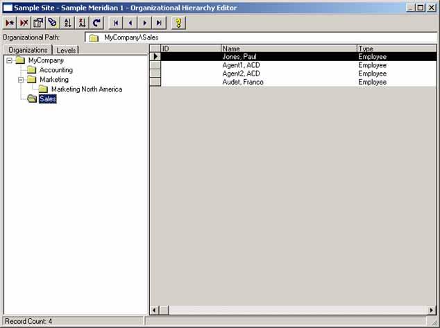 Telephony Manager Directory Services 27 Procedure 2 Adding an organization node Step Action 1 Select the Organizations tab.