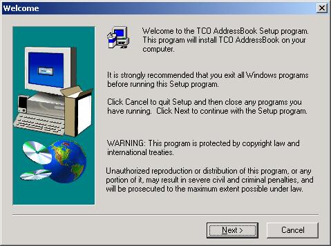 2.5 Installing the Address Book To install the Address Book: Insert the CD Click: My Computer Click: Control Panel Click: Add/Remove Programs Follow Screen