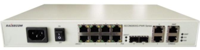 Based on the high-performance hardware platform and Raisecom new-generation switching software platform, the ISCOM2600G series switches provide multiple features, such as