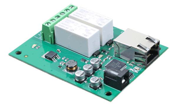 ETH002-2 Relays at 16A Technical Documentation Overview The ETH002 provides two volt free contact relay outputs with a current rating of up to 16Am.