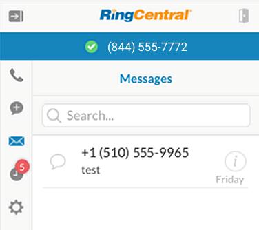 RingCentral for MINDBODY User Guide Messages 20 Messages You can see your RingCentral messages and reply to the messages from the Messages screen.