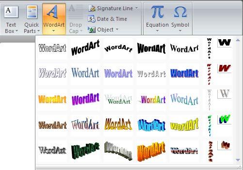 Using Objects 6 Insert WordArt WordArt is a small program that enables us to do wonderful things with text.