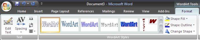 Type the word PowerPoint then click on OK The text now appears as shown below