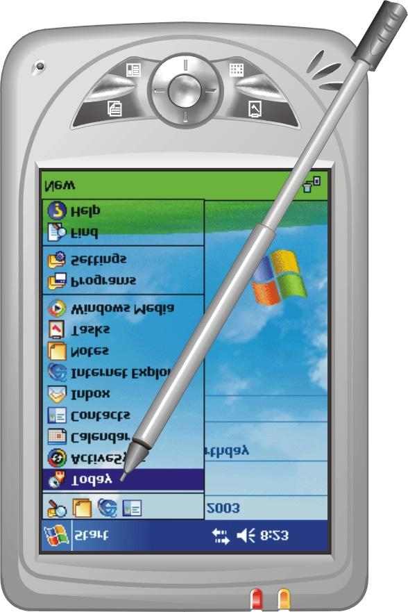 2 Basic Skills This chapter familiarizes you with the basic operations of your Pocket PC such as using the stylus, navigation stick, Today screen, menus and programs.