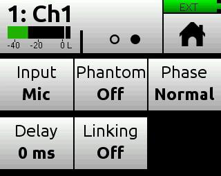 User Guide CUSTOM MODE - By setting the Channel Custom Setup to Advanced and the Gain Custom Setup to Basic, you can use all the Advanced Channel Input features while retaining single gain stage