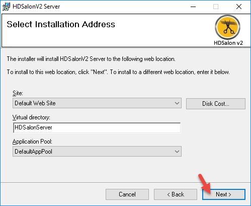 7. The installation directory id