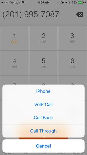 In Call Actions From the In Call screen, you can perform the following actions: End a call Mute the microphone Place a call on hold Adjust the volume Escalate from audio to video call and downgrade