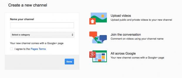 YouTube 3. Choose a name for your channel and the category that best describes your business.