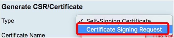 CSR/Certificate button. Step 3.