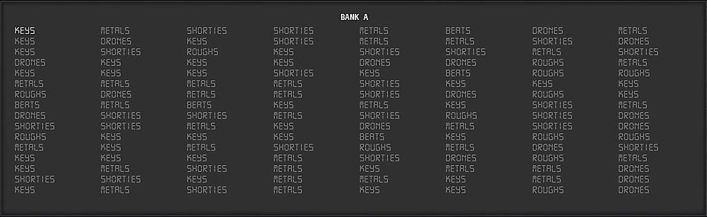 You can browse banks by sound categories. For this, press and keep pressed, the Alt key to the left of the space bar of your computer s keyboard.