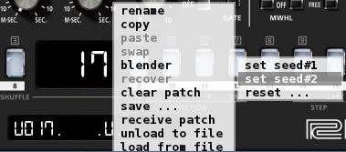 To start blending patches, follow the steps below: Using the patch blender menu options, select