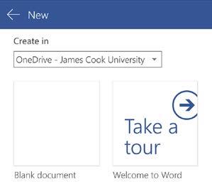 Open the App (eg: Microsoft Word) on your phone. 2. Tap New 3. Select Blank Document, to create a new document. 4.
