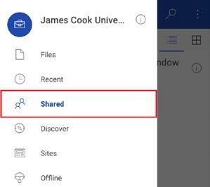 editing. Viewing Shared Files To view all files shared with you in OneDrive: 1.
