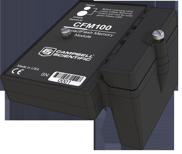 CFM100 CompactFlash Module CAUTION LoggerNet File Control should not be used to retrieve data from a CompactFlash card. Using File Control to retrieve the data can result in a corrupted data file.