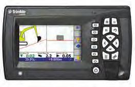 CONTROL BOXES FOR SPECIFIC APPLICATIONS TRIMBLE TD520 INTUITIVE SOFTWARE, RUGGED HARDWARE The Trimble Earthworks grade control app runs on the new 25.