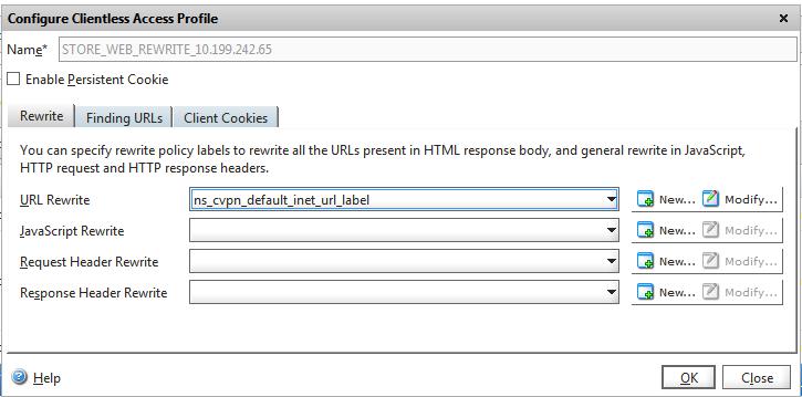The Receiver for Web profile also contains the cookie for StoreFront. Figure 4.