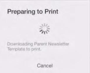 13 Printing There are two way to print files wirelessly from the Google apps on your ipad: Google s Cloud Print AirPrint Getting Started 1. Open a document that you would like to print 2.