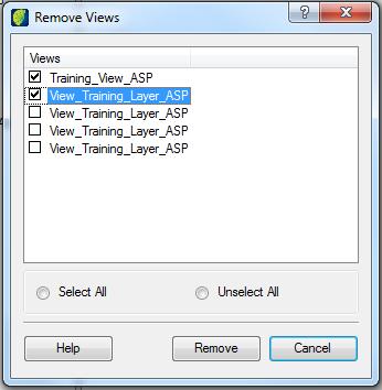 TerraAmazon Operator User s Guide Removing Views Views can be removed at any time, without causing data loss.