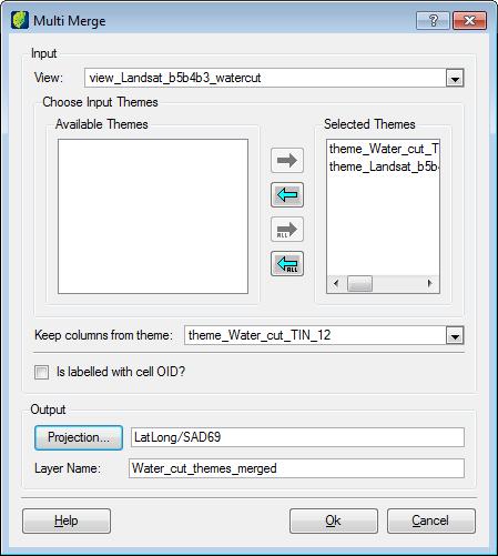 TerraAmazon Operator User s Guide Executing multi merge To execute multi merge of themes, right-click on the view and it and select Multi Merge.