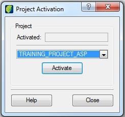 Chapter 6 Activating a Project Activating a project is the initial procedure to start the vectorial edition through a project and is exclusive for such activity.
