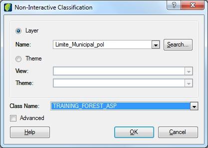 TerraAmazon Operator User s Guide Non-Interactive Classification This tool allows the use of an entire layer as an input to the classification process.