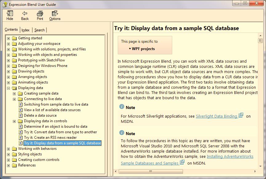 CHAPTER 6 BLEND DATA BINDING TECHNIQUES Figure 6 56. More details regarding database access can be found here.