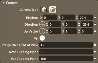 in a 3D space using rough measurements. If you require a higher level of precision, you can use the Camera section of the Properties panel.