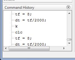 The MATLAB Desktop Command History 13 Lists previously-executed commands All commands issued through the