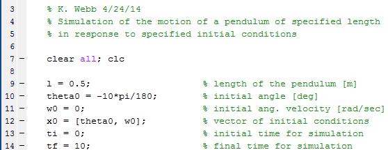 Comments 52 Comments are explanatory or descriptive text added to your code Not executed commands In MATLAB, comments are preceded by the percent sign: % Comments may occupy an entire line Or, may be