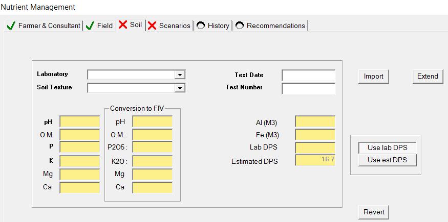 12 Remember to save your work! There is no autosave in NuMan Pro. Soil Page Instructions Soil test results are a critical part of nutrient management planning.