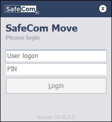 How to manage files and print jobs in SafeCom Move 1. Login Open SafeCom Move from the notification area on the desktop.