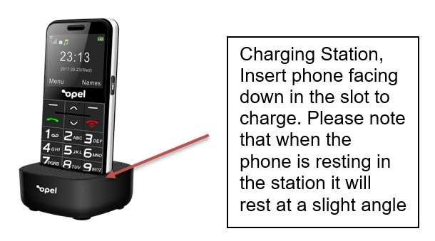 Battery We recommend you fully charge the battery as follows to carry out all the phone tasks: Place the phone onto the charging station, and then plug the charging station into a power outlet.