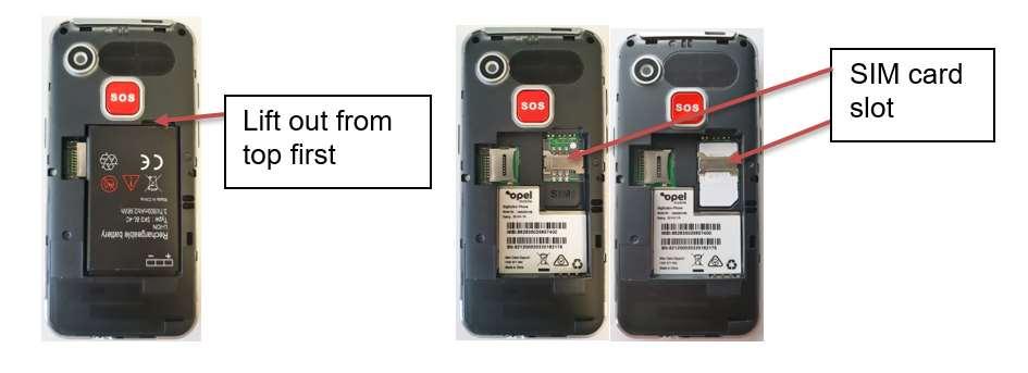 The left-hand slot is for the optional Micro SD card should you have one. The other slot on the right-hand side, which says SIM1 is where you need to insert the SIM card.