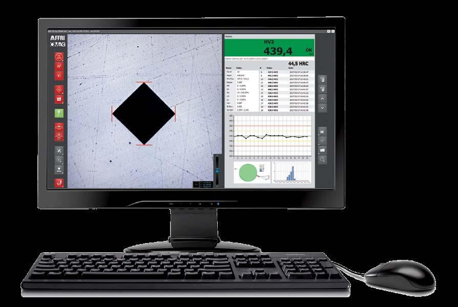 DM8 SEMI SOFTWARE High definition monitor 24 Clean vision of the indent Visual control of all results and live statistics Direct