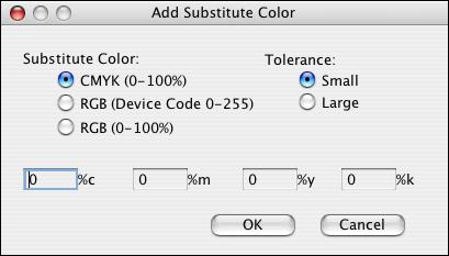 SPOT-ON 67 4 Select Substitute Colors. 5 Click Print. The job is printed with the substitute you defined in Spot-On.