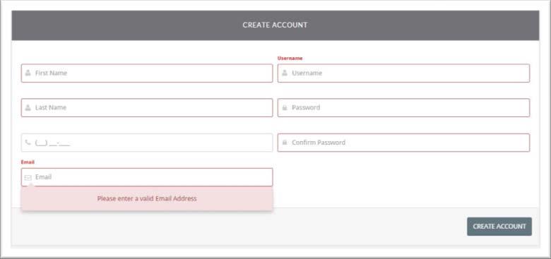 Create Account If you do not already have an account fill out the Create Account section of the page. Then select the Create Account button. Need Help Logging In?