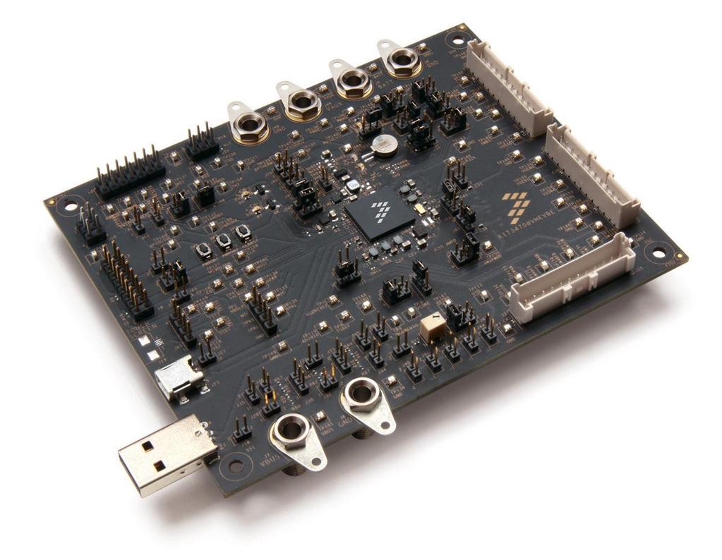 KIT34708VMEVBE is the evaluation board for the MC34708 Power Management Integrated Circuit (PMIC) in a standalone environment.