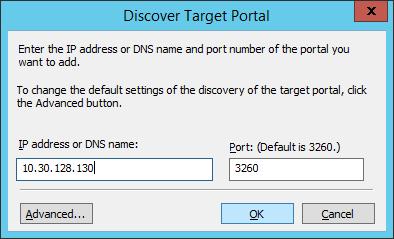 Chapter 3. Accessing Virtuozzo Storage iscsi Targets The newly added portal will appear in the Target portals section. 4.