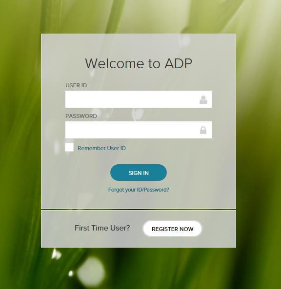 Registration Welcome! ADP is committed to protecting your privacy and ensuring that only you can access your personal information.