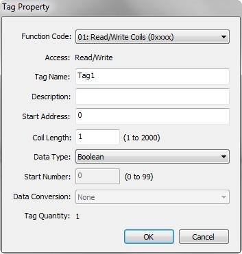 Tag Management 2. Edit the items in the Tag Property window as needed.