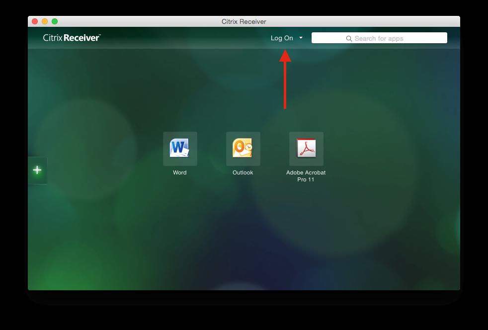 Access your Citrix Desktop using the Citrix Receiver You can now launch the Citrix Receiver App from the