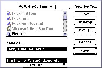 Save The Menus Save changes to document and continue working. If the document is untitled, the standard Save window comes up so you can give it a name.
