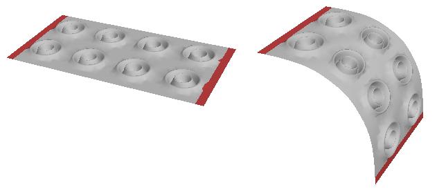Fig. 5. Deformation using rotated mean curvature normals.